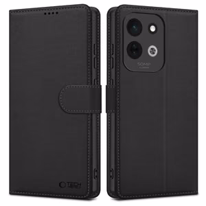 Tech-Protect Wallet ümbris Xiaomi Redmi 17 4G / 5G telefonile, must