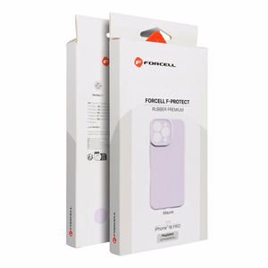 Ümbris iPhone 15 Forcell F-Protect Rubber Premium, ühildub MagSafe'iga, lillakas