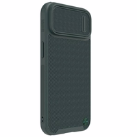 Nillkin Textured S Case iPhone 14 Pro Max soomustatud kate koos kaamerakattega tumeroheline