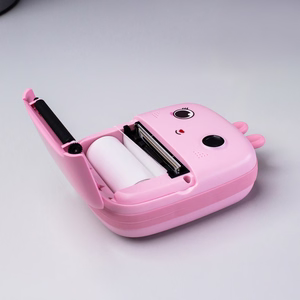 Mini termoprinter lastele kaamera ja videokaameraga - roosa