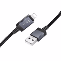 Kaabel USB A to Lightning Hoco 2,4A with display 1 m X118 must