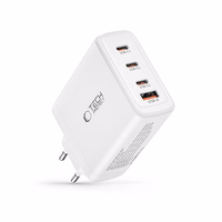 Tech-Protect NC100W-GAN laadija GaN 3x USB-C PD 100W / USB-A QC 3.0 - valge