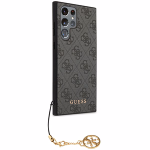 Guess 4G Charms Collection ümbris jaoks Samsung Galaxy S24 Ultra - must