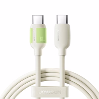 Joyroom S-A53 60W USB-C Kaabel - USB-C with fluorescent tip 2 m - beige
