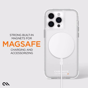 Case-Mate Ultra Tough+ D3O MagSafe ümbris seadmele iPhone 15 Pro Max, läbipaistev