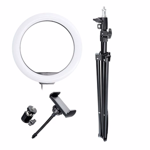 LED Ring Stream RGB lamp 12" FULL COLOR with hoidja jaoks mobile + tripod must