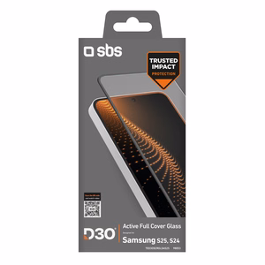 Закалённое стекло SBS D3O с рамкой для Samsung Galaxy S25 / S24
