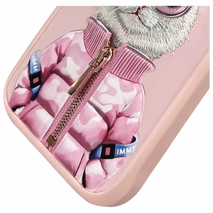 Nimmy Cool&Cute 2.0 Cat Ümbris jaoks iPhone 16 Pro Max - Roosa