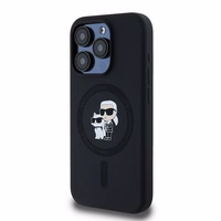 Karl Lagerfeld Silicone Karl&Choupette MagSafe ümbris jaoks iPhone 15 Pro - must