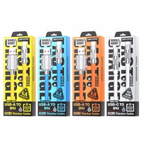 WEKOME WDC-186 Wingle Series - USB-A to Lightning Fast Charging 1m connection kaabel (valge)