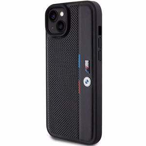 BMW Perforated Tricolor Line ümbris jaoks iPhone 15 Plus / 14 Plus - must