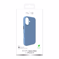 Pure Icon Mag Pro Liquid Silicone Ümbris jaoks iPhone 17, MagSafe Compatible, with Camera Protection and Aluminum Buttons - Sinine