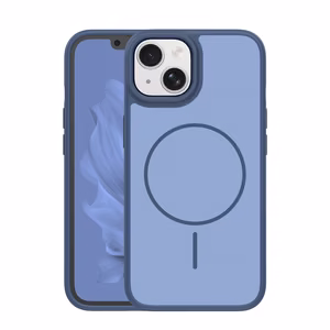 Frame Thin Mag ümbris for iPhone 14 6,1" tumesinine
