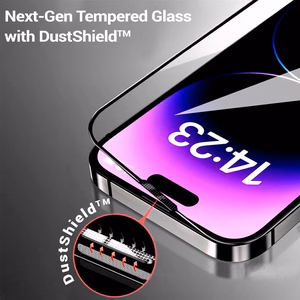 Tel Protect 10X Privacy Titanium privaatsusfiltriga karastatud kaitseklaas Apple iPhone 16 Pro / iPhone 17 telefonile