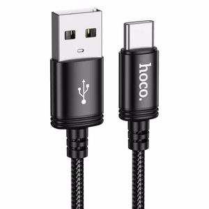 Кабель USB A - USB C Hoco 3A 3 m X91 чёрный