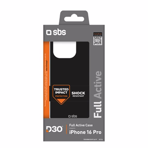 SBS Full Active D3O Ümbris jaoks iPhone 16 Pro - Must