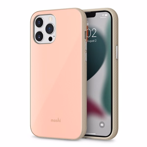 Moshi iGlaze kvaliteetne hübriidümbris seadmele iPhone 13 Pro Max, SnapTo-süsteemiga, Dahlia Pink värvitoonis