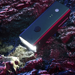 Rockbros 24510003001 eesmine jalgrattatuli 260 lm + USB-C - USB-A kaabel - must
