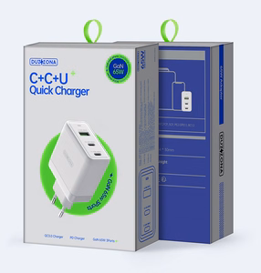 Dux Ducis Duzzona wall laadija T1 GaN - USB + 2xType C - PD 65W valge
