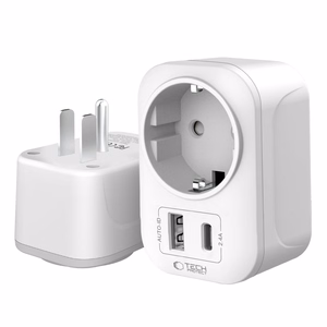 Tech-Protect TA100 US Adapter - valge