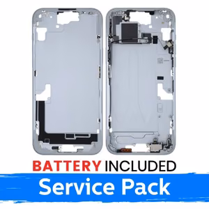 Mid-Frame Housing Apple iPhone 15 Plus Mid-Frame Housing + Battery / Blue / (Service Pack)