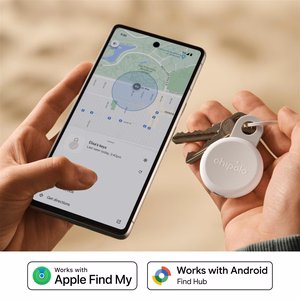 Chipolo LOOP – перезаряжаемый Bluetooth трекер с силиконовой петлей iOS & Android, Chalk