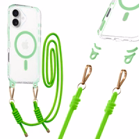 Tel Protect Strap Clear Ümbris jaoks Iphone 17 roheline