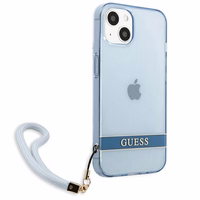 Guess GUHCP13MHTSGSB iPhone 13 6.1 "sinine / sinine hardcase Translucent Stap