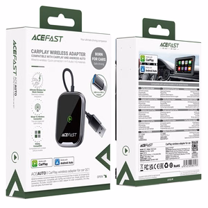 Juhtmevaba CarPlay/Android Auto adapter Acefast QC1 must