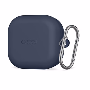 Tech-Protect Silikoon Hook Ümbris for Samsung Galaxy Buds 4 / 4 Pro - tumesinine