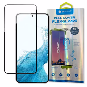 Bestsuit 3D Edge Nano Flexi Glass klaasist filmi täisekraani karastatud klaas koos raamiga Samsung Galaxy S22 läbipaistev