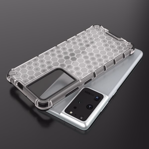 Honeycomb case бронированный чехол с гелевой рамкой для Samsung Galaxy S22 Ultra синий