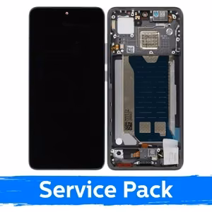 LCD ekraan ühilduv Xiaomi Poco F7 Pro 5G raamiga / must / (Service Pack)