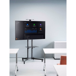 Manhattan TV ja monitori ratastega alus 1 ekraanile, 37–65", must, VESA 200x200–600x400 mm, maks. 40 kg