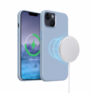 Crong Color Cover LUX Magnetic ümbris seadmele iPhone 15 Plus, MagSafe'iga ühilduv, sinine