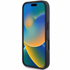 Mercedes MB Wood Imitation Leather MagSafe Ümbris jaoks iPhone 16 Pro Max - tumesinine