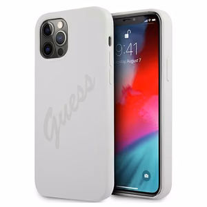 Guess GUHCP12LLSVSCR iPhone 12 Pro Max 6.7" kreemikas/kreemikas kõvakaaneline ümbris Script Vintage