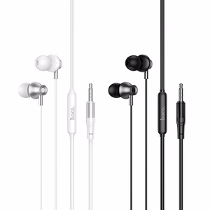 Juhtmega mikrofoniga kõrvaklapid, Jack 3,5 mm, Hoco M119, hõbedased