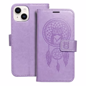 Флип-чехол iPhone 14 Mezzo Book dreamcatcher фиолетовый