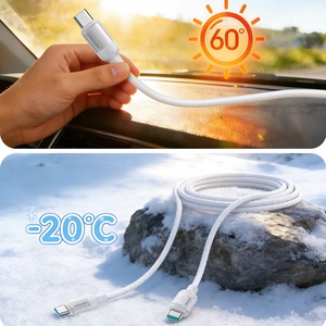 Joyroom S-A62 Lively Series 60W USB-C - USB-C kaabel 1.2m - valge