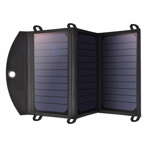 Choetech SC001 solar foldable Laadija 19W 2x USB-A - must
