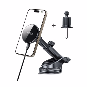 Tech-Protect mm15W-V10 Magnetic MagSafe Car Holder for Cockpit/Windshield/Air Vent - Black