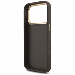 Guess 4G Big 4G Classic Logo Big Strap Metal Buttons чехол iPhone 17 Pro коричневый