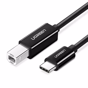 Ugreen US241 кабель USB-C 2.0 - USB-B 1 м - черный