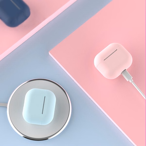 AirPods Pro ümbris Silikoonist pehme kõrvaklappide kate roosa (ümbris C)