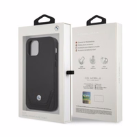 BMW nahast perforeeritud ümbris iPhone 12 Pro Max'ile - must