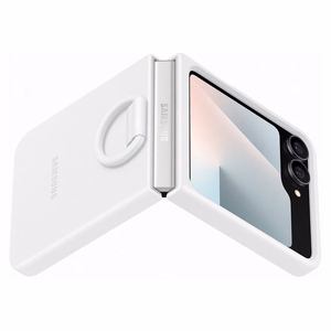 Samsung Silicone Ümbris jaoks Samsung Galaxy Z Flip7 FE - Valge