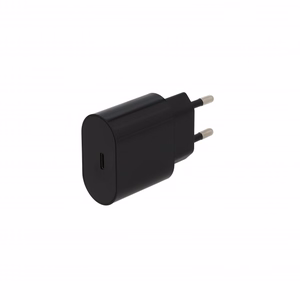 SEEK TOTI 20W Type-C PD сетевое быстрое зарядное устройство с кабелем Type-C – Type-C 1 м PVC 3A, черный