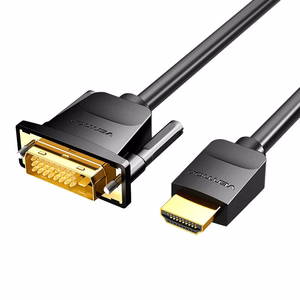 HDMI to DVI (24+1) kaabel Vention ABFBI 3m, 4K 60Hz/ 1080P 60Hz (must)