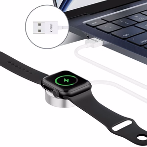 Tech-Protect UltraBoost Magnetic Induktiivne Laadija koos USB-A Connector jaoks Apple Watch 1.2m - valge